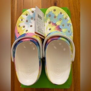 Pastel Tie Dye Platform Crocs